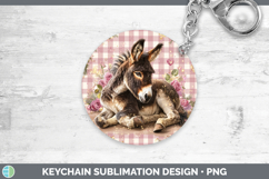 GorgeousFarm Checker Valentine Keychain design.