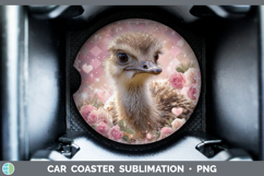 GorgeousFarm Checker Valentine Car Coaster design.