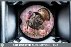 GorgeousFarm Checker Valentine Car Coaster design.