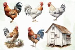 Farm Chicken Clipart Sublimation Clipart Product Image 3
