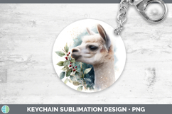 GorgeousFarm Christmas Botanicals Keychain design.