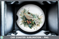 GorgeousFarm Christmas Botanicals Car Coaster design.