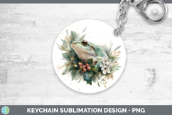 GorgeousFarm Christmas Botanicals Keychain design.