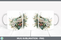 GorgeousFarm Christmas Botanicals Mug Wrap design.
