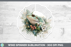 GorgeousFarm Christmas Botanicals Wind Spinner design.