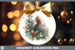 GorgeousFarm Christmas Botanicals Ornament design.