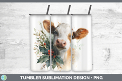 GorgeousFarm Christmas Botanicals Tumbler design.