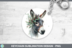 GorgeousFarm Christmas Botanicals Keychain design.
