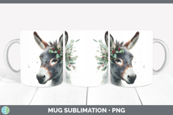 GorgeousFarm Christmas Botanicals Mug Wrap design.