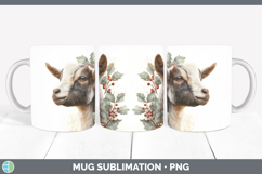 GorgeousFarm Christmas Botanicals Mug Wrap design.