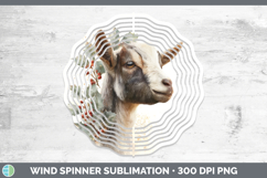 GorgeousFarm Christmas Botanicals Wind Spinner design.