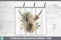 GorgeousFarm Christmas Botanicals Tumbler design.