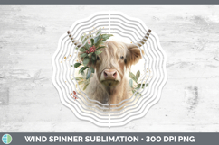 GorgeousFarm Christmas Botanicals Wind Spinner design.