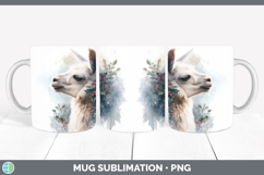 GorgeousFarm Christmas Botanicals Mug Wrap design.