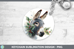 GorgeousFarm Christmas Botanicals Keychain design.