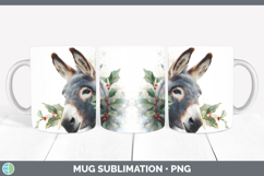 GorgeousFarm Christmas Botanicals Mug Wrap design.