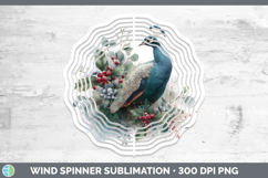 GorgeousFarm Christmas Botanicals Wind Spinner design.