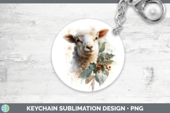 GorgeousFarm Christmas Botanicals Keychain design.