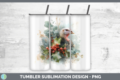 GorgeousFarm Christmas Botanicals Tumbler design.