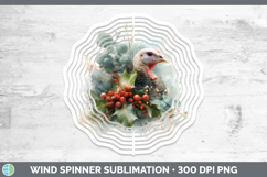 GorgeousFarm Christmas Botanicals Wind Spinner design.