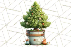 Farm Animal Christmas Clipart Baby Animals Holiday PNG Product Image 2