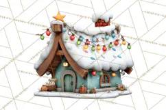 Farm Animal Christmas Clipart Baby Animals Holiday PNG Product Image 2