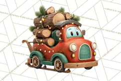 Farm Animal Christmas Clipart Baby Animals Holiday PNG Product Image 4