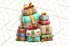 Farm Animal Christmas Clipart Baby Animals Holiday PNG Product Image 2