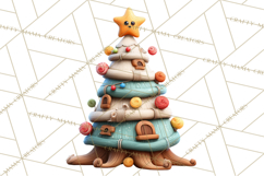 Farm Animal Christmas Clipart Baby Animals Holiday PNG Product Image 3