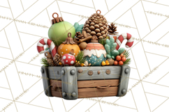 Farm Animal Christmas Clipart Baby Animals Holiday PNG Product Image 5