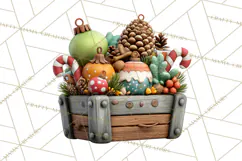 Farm Animal Christmas Clipart Baby Animals Holiday PNG Product Image 5