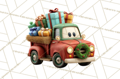 Farm Animal Christmas Clipart Baby Animals Holiday PNG Product Image 2