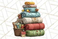 Farm Animal Christmas Clipart Baby Animals Holiday PNG Product Image 5