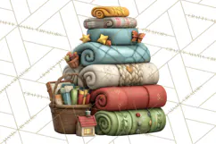 Farm Animal Christmas Clipart Baby Animals Holiday PNG Product Image 5