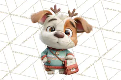 Farm Animal Christmas Clipart Baby Animals Holiday PNG Product Image 4