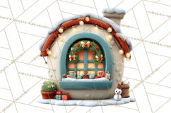 Farm Animal Christmas Clipart Baby Animals Holiday PNG Product Image 2