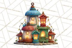 Farm Animal Christmas Clipart Baby Animals Holiday PNG Product Image 2