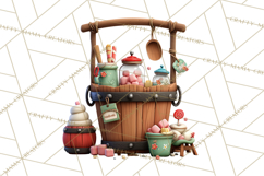 Farm Animal Christmas Clipart Baby Animals Holiday PNG Product Image 4