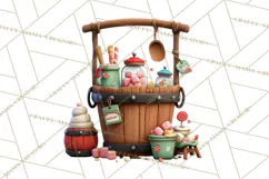 Farm Animal Christmas Clipart Baby Animals Holiday PNG Product Image 4