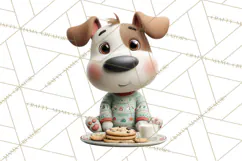 Farm Animal Christmas Clipart Baby Animals Holiday PNG Product Image 3