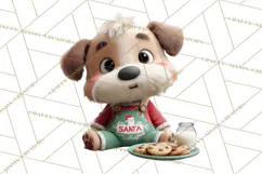 Farm Animal Christmas Clipart Baby Animals Holiday PNG Product Image 4