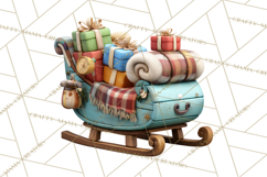 Farm Animal Christmas Clipart Baby Animals Holiday PNG Product Image 2