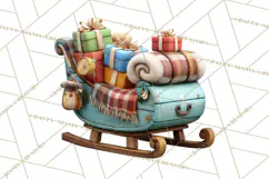 Farm Animal Christmas Clipart Baby Animals Holiday PNG Product Image 2