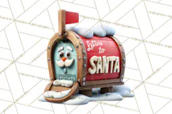 Farm Animal Christmas Clipart Baby Animals Holiday PNG Product Image 4