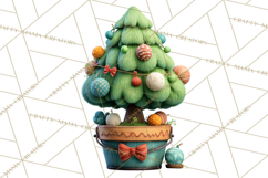 Farm Animal Christmas Clipart Baby Animals Holiday PNG Product Image 5