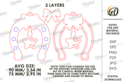 Farm Christmas Ornament Laser Cut. Christmas Tree Decor SVG Product Image 2