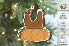 Farm Christmas Ornaments Bundle Lasercut. Christmas SVG Product Image 10
