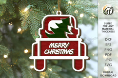 Farm Christmas Ornaments Bundle Lasercut. Christmas SVG Product Image 11