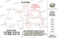 Farm Christmas Ornament Laser Cut. Christmas Tree Decor SVG Product Image 2