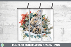 GorgeousFarm Christmas Poinsettia Tumbler design.